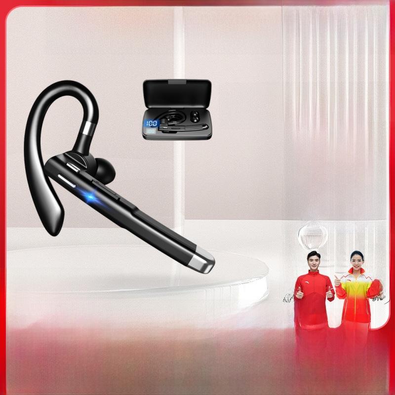 YYK520 Noise-Canceling Bluetooth Headset with Ear-Hook and Digital Display – High-Quality Sound for Business Calls