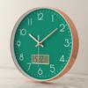 LCD Perpetual Calendar Living Room Electronic Wall Clock Simple Clock Wall Hanging Home Clock Quartz Clock 14 Inches 35CM