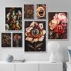 Surreal Skull Flower Gothic Posters Botanical Floral Eyeball Rose Vampire Prints Canvas Painting Wall Pictures Home Room Decor