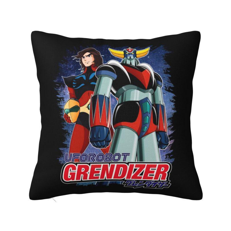 Custom Nordic UFO Robot Goldorak Grendizer Cushion Cover Polyester Actarus Goldrake Mecha Anime Pillow Case Home Decor