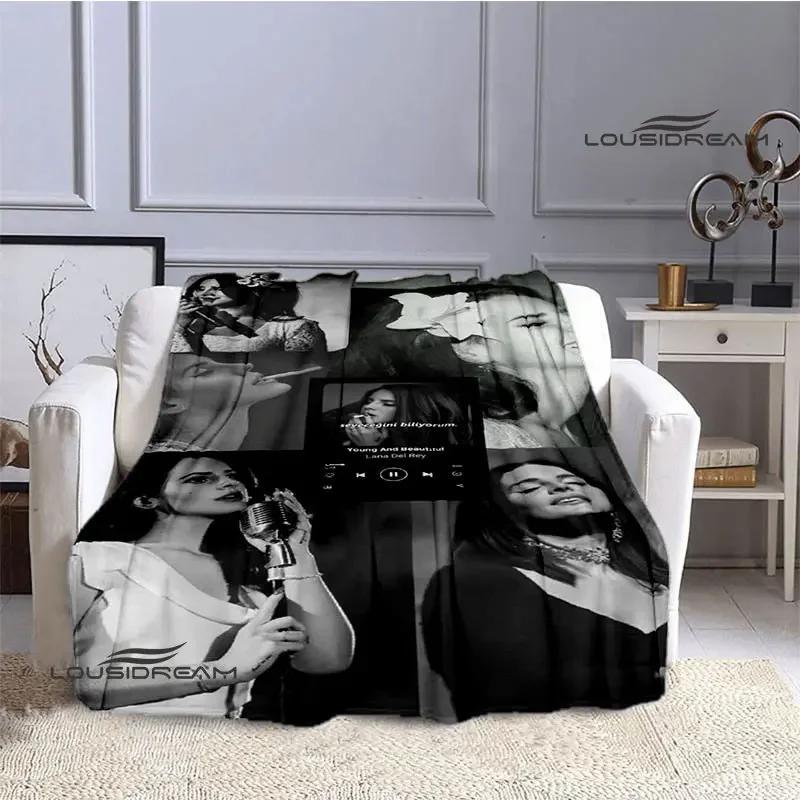 Lana Del Rey Coperta stampata sottile Morbida e confortevole Coperta per casa, viaggio, biancheria da letto regalo di compleanno