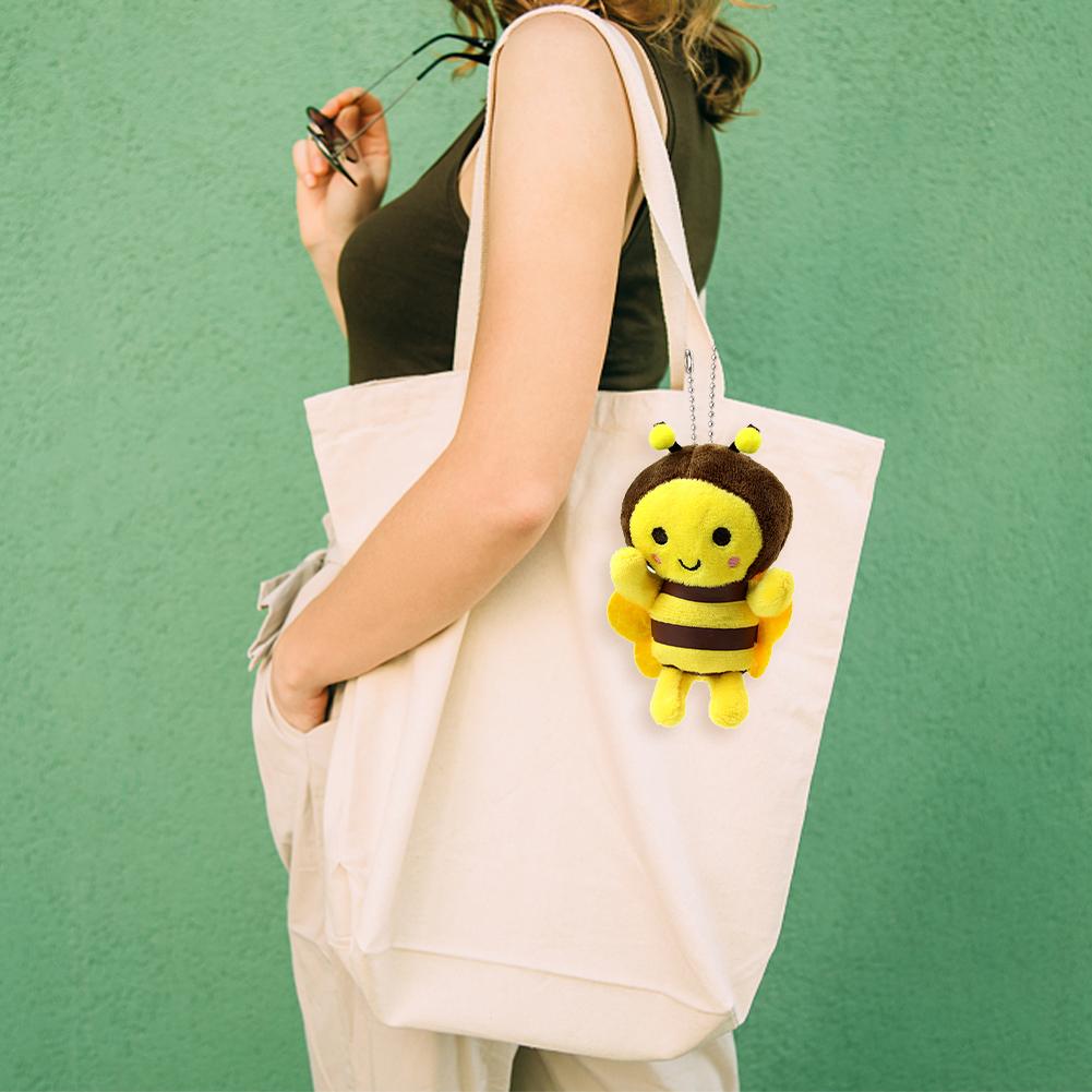 12cm Pluszowa Lalka Festiwalu Pszczół Dekoracja Aktywności Festiwalu Animacji Prezent Uroczy Pluszowy Mały Wisiorek Pluszowa Lalka Pszczoła Wisiorek do Torby