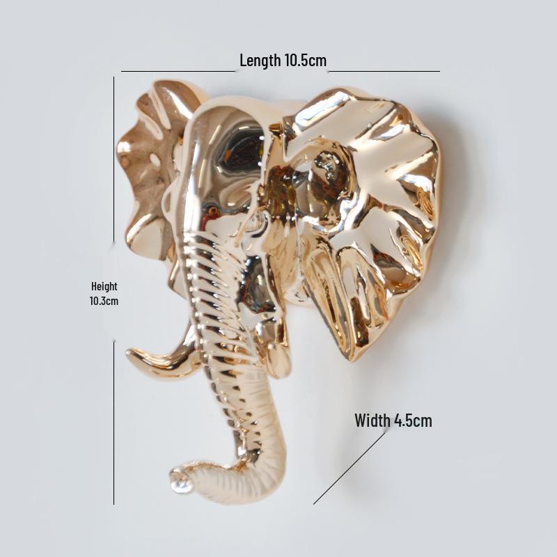 Deer Head Cartoon Wall Hook - New Creative Punch-Free Design for Home Decoration