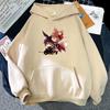 Genshin Impact Zhong Li Tartaglia Kawaii Hoodies Women Pullover Aesthetic Print Sweatshirts Oversized Pink Graphic Korean