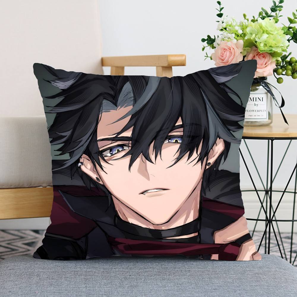 Kawaii Wriothesley Throw Pillow Covers Pattern Cushion Cover Suitable For Sofa Bedroom Car Pillow Cover
