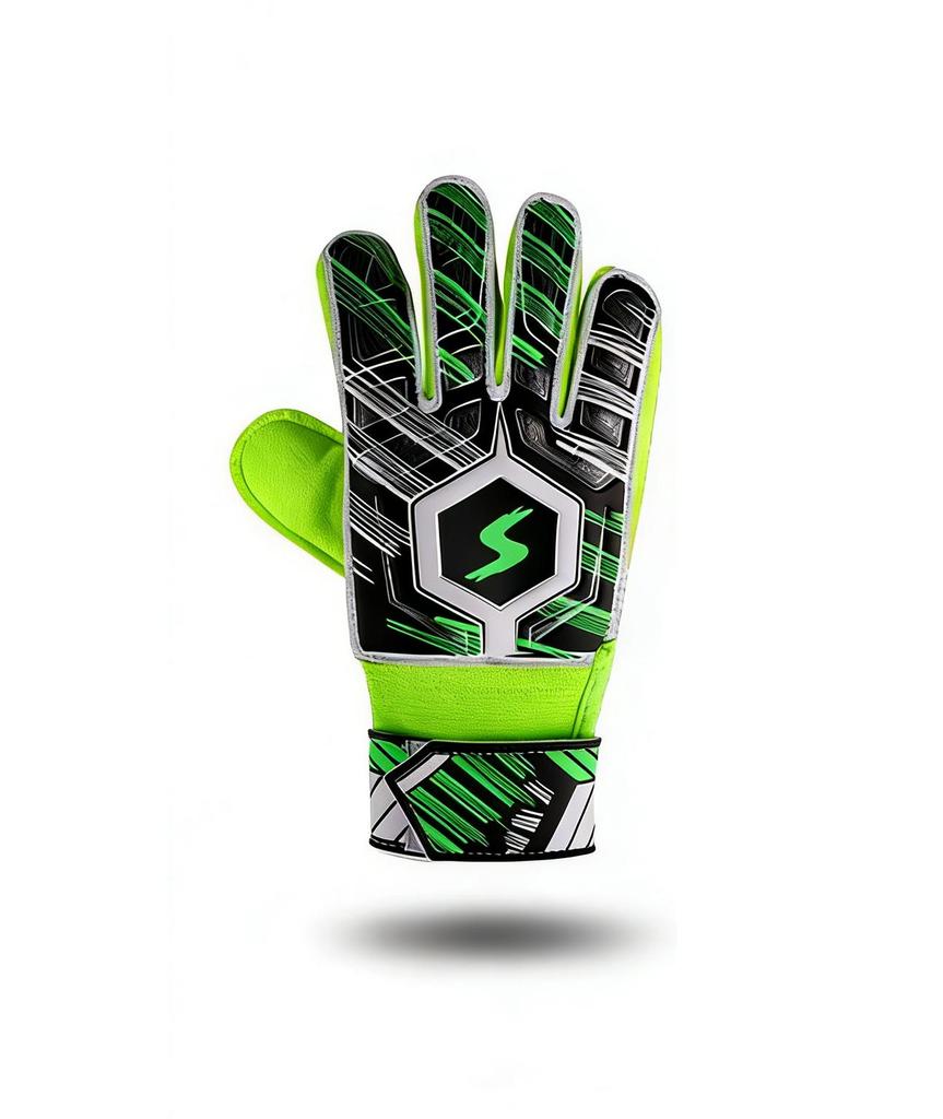 Guantes de Portero de Fútbol Juveniles, Azul Tranquilo, Guante de Fútbol para Niños con Protectores de Dedos