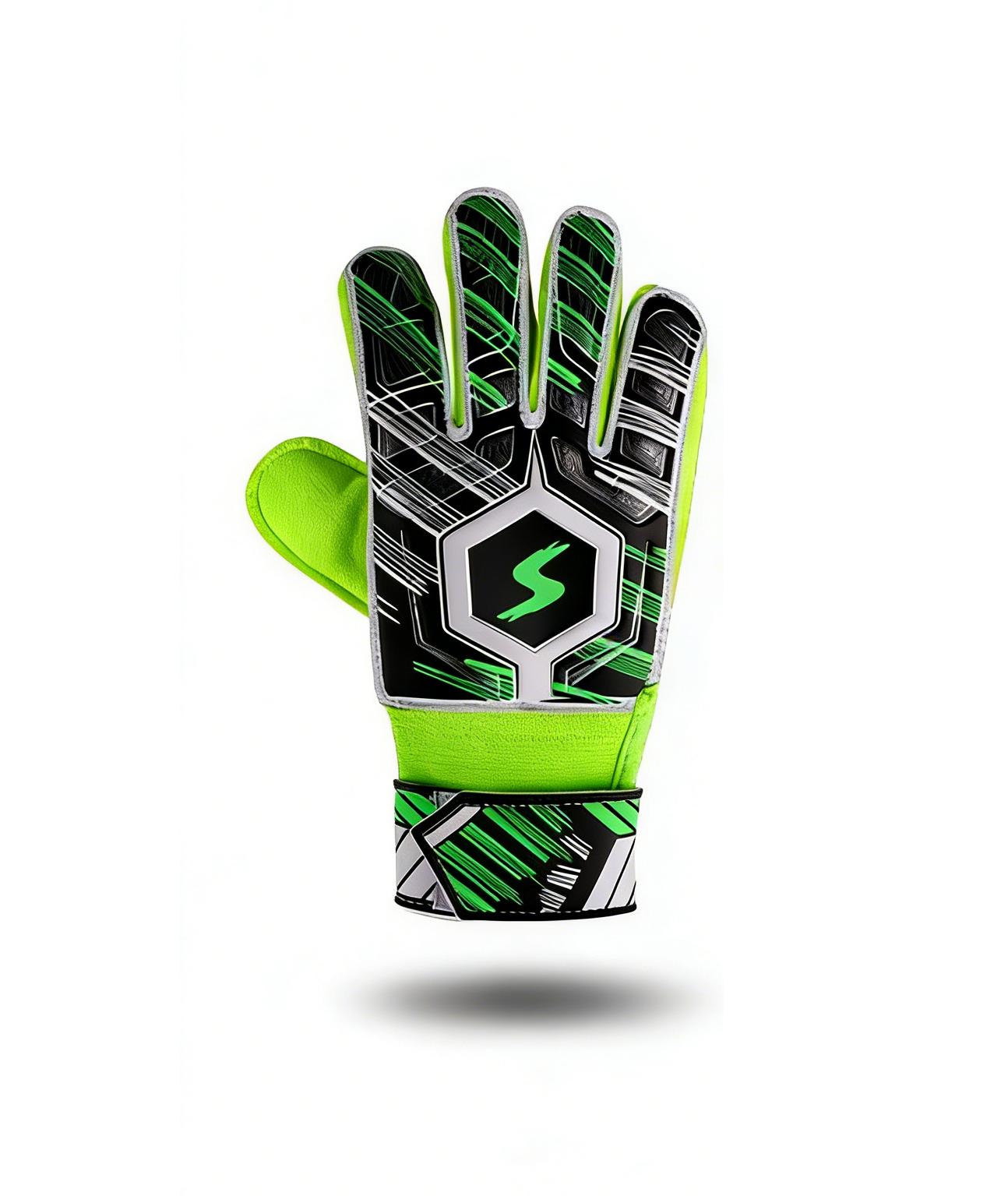 

Детские футбольные перчатки вратаря, Спокойно-синие, Детская перчатка для футбола с защитой пальцев 5 зелёный