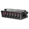 24V 12V 6 Buttons Switch Panel With 30A Fuse Blade Indicator Car Lights Toggle Accessories For Boat Truck Trailer Caravan Marine