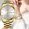 LIGE Luxus Mode Quarz Damen Uhr Elegant Lässig Einfach Edelstahl Wasserdicht Datum Woche Damen Armbanduhr Reloj Mujer
