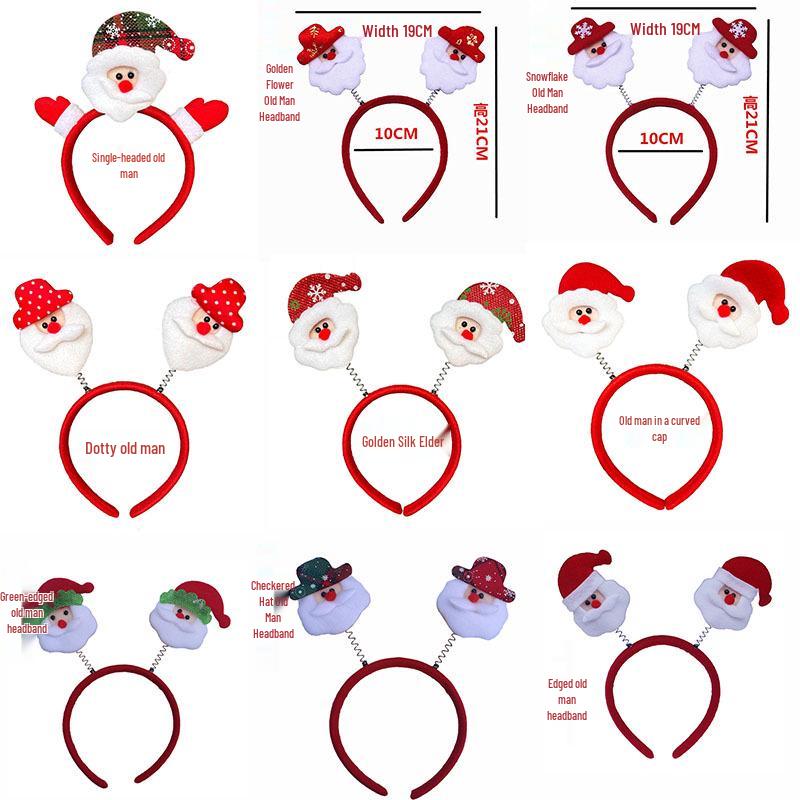 Christmas Hair Clip & Headband Set: Snowman Ornament, Bow, Hat - Perfect Holiday Accessories for Kids