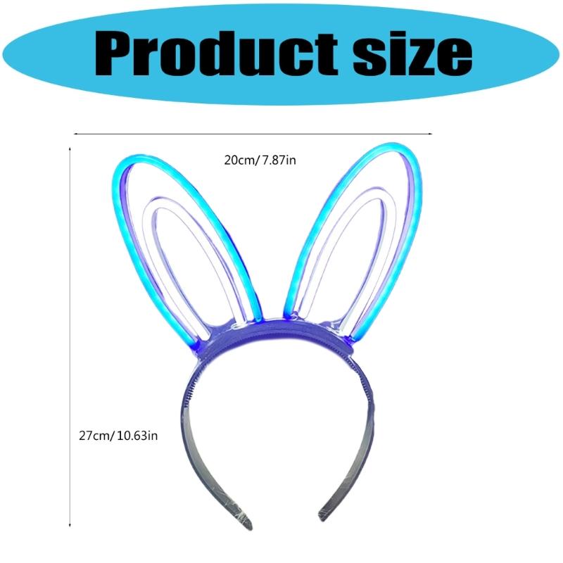 LED Glowing Hairband For Parties With Color Changing Lights And Comfortable LED Costume Props Role Play Birthday Party