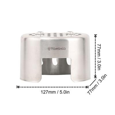 Kantine Tassenständer Edelstahl Holzofen für Outdoor Camping Wandern Picknick BBQ