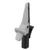 Insulated Test Clamp Safe 20mm Opening Current Test Clip with 4mm Banana Socket for Car Trucks Electrical ProjectsBlack