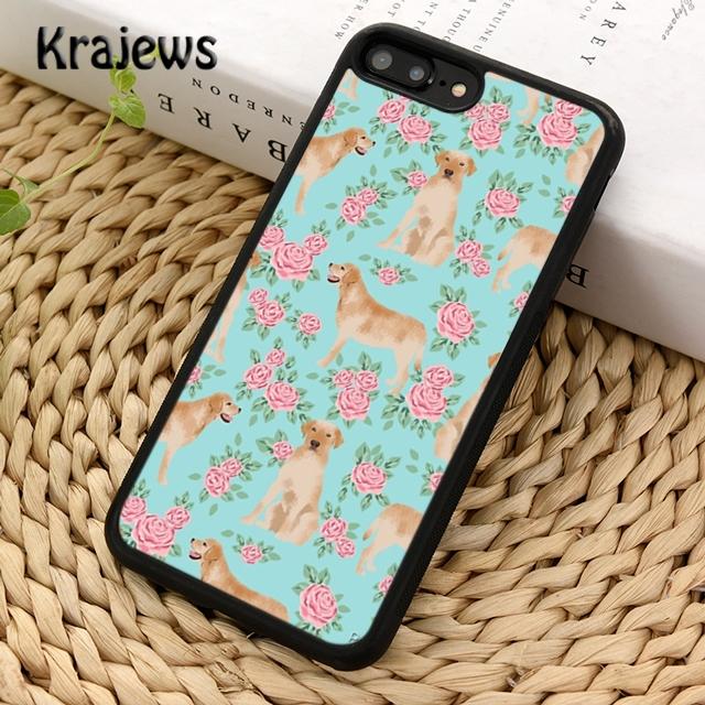 Krajews Cartoon Golden Retriever Dog Phone Case Cover For iPhone 14 5 SE 6s 7 8 Plus XR XS 11 12 13 Pro Max Samsung S21 S22 Plus