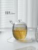 Honey Glass Jar Syrup Jam Storage Jar Storages Jar with Lid Mixing Rod Honey Jars Kitchen Storages Tools Food Storage Containers