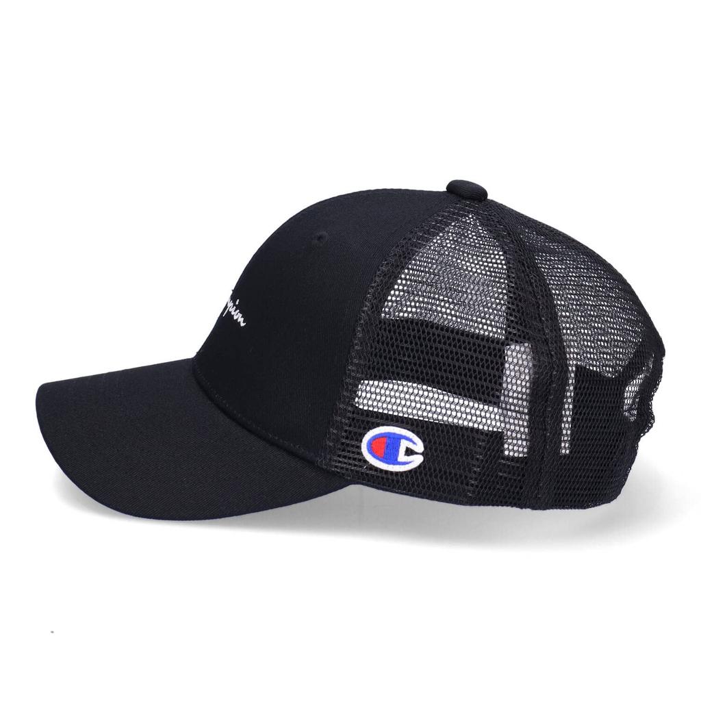 Champion Twill Logo Mesh Cap for Kids Cm (Black) 55.0