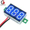 12V Car Voltmeter 0.36 Inch LED Digital Voltmeter Voltage Meter Adjustable Volt Detector Tester Monitor DC 4.7-32V 2 Lead Wire