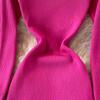 RUGOD Sexy Round Neck Knitted Slit Dress Women's New Autumn and Winter Bottoming Tight Elastic Wrap Hip Sweater Dress