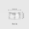 10Pcs Sample Clear Cream Jar Mini Cosmetic Bottles Containers Transparent Pot For Nail Arts Small Clear Can Tin For Balm