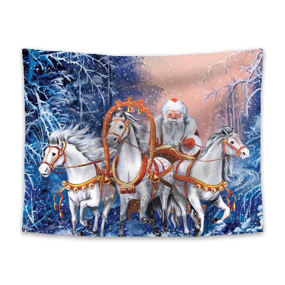 Christmas hanging cloth, wall cloth, background cloth, decorative cloth, room bedside tapestry, Nordic style tapestry