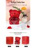 High-Quality Rotating Bear Jewelry Box with Everlasting Flowers - Perfect Valentine's Day Gift
