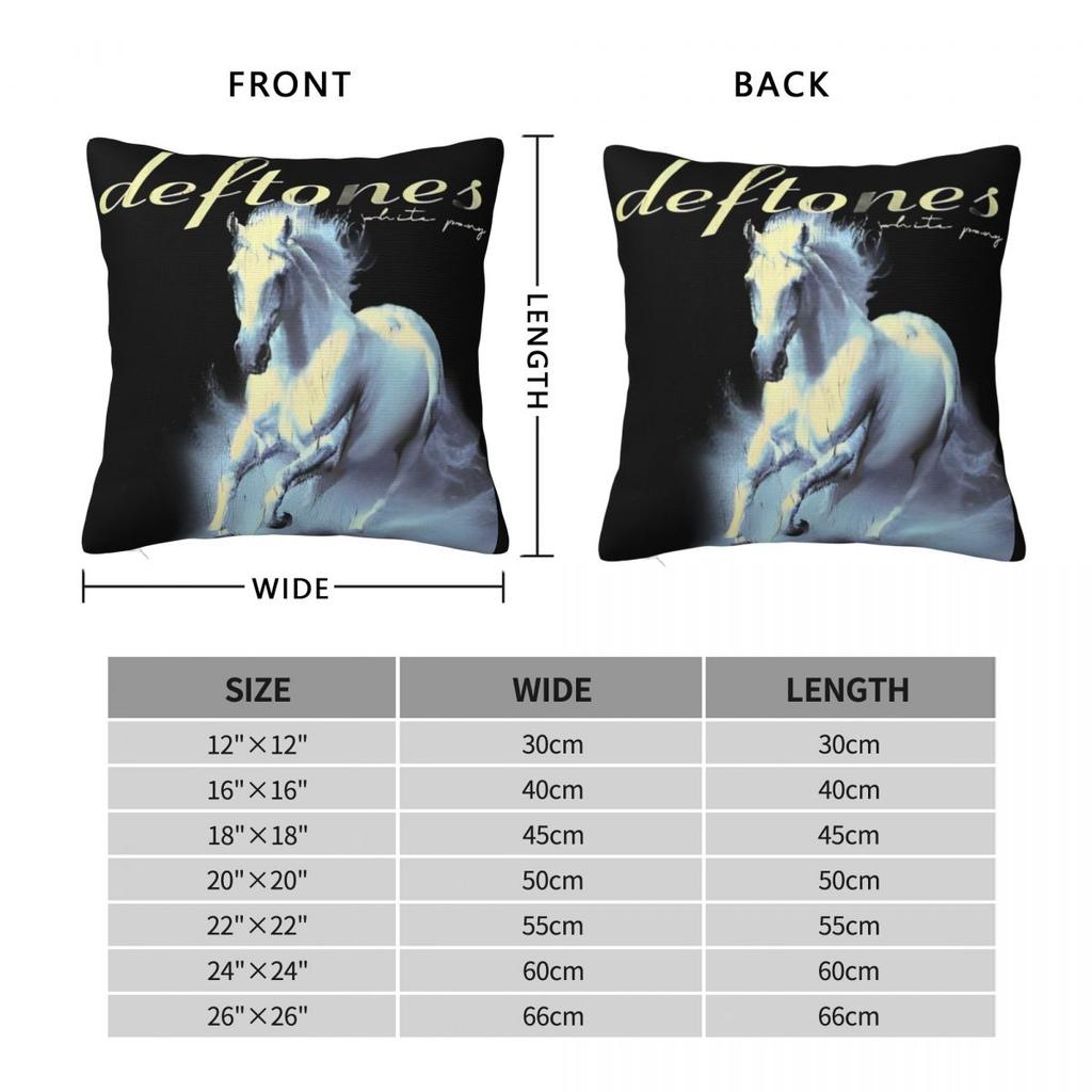Deftones White Pony Album Square Pillow Cases Band Cushion Cover Decorative Pillowcase For Home 45*45Cm