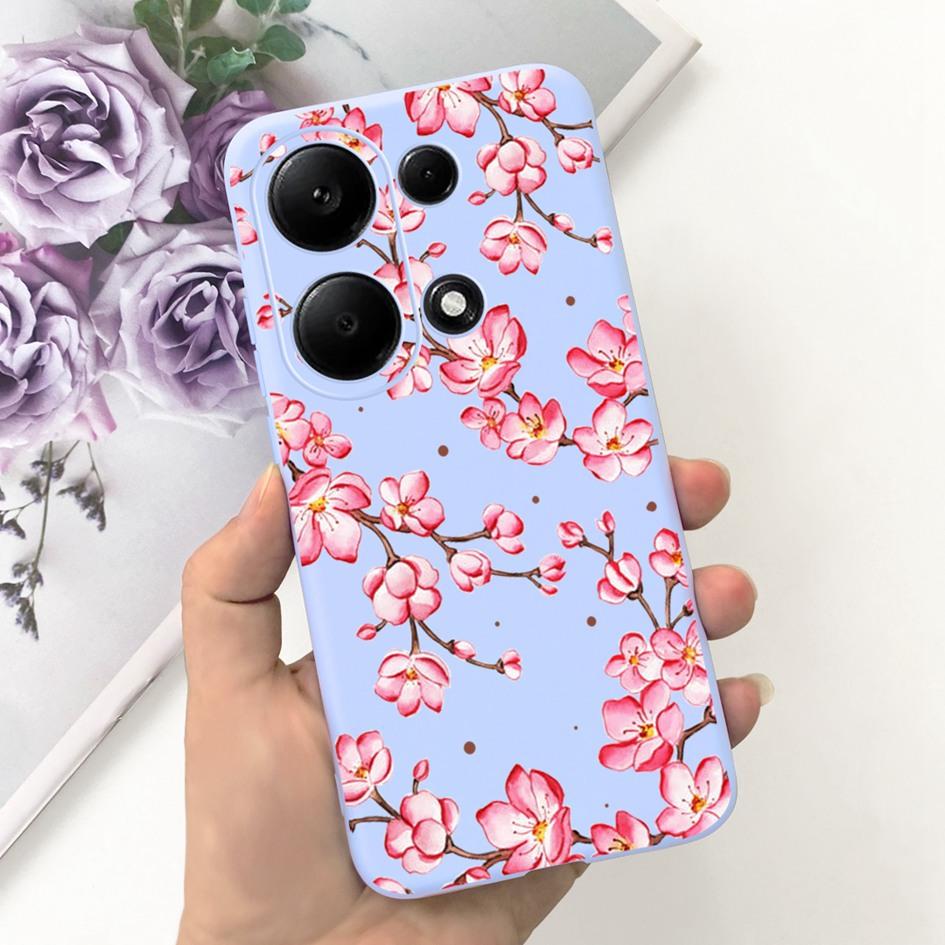 For Xiaomi Redmi Note 13 Pro 4G 2024 Case Cute Love Heart Cactus Soft Matte TPU Cover For Xiaomi Poco M6 Pro 4G Note13 Pro Coque