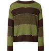 JUZI Annakou Women's Colorblock Striped Merino Wool Knit Sweater