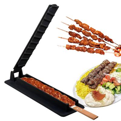 Kebab Maker Manual Kabob Mold Form Kofta Kebab Wielokrotnego użytku Łatwe do czyszczenia Ręcznie robione narzędzie do grillowania dla domu, rodziny, na zewnątrz, na kempingu, do grillowania