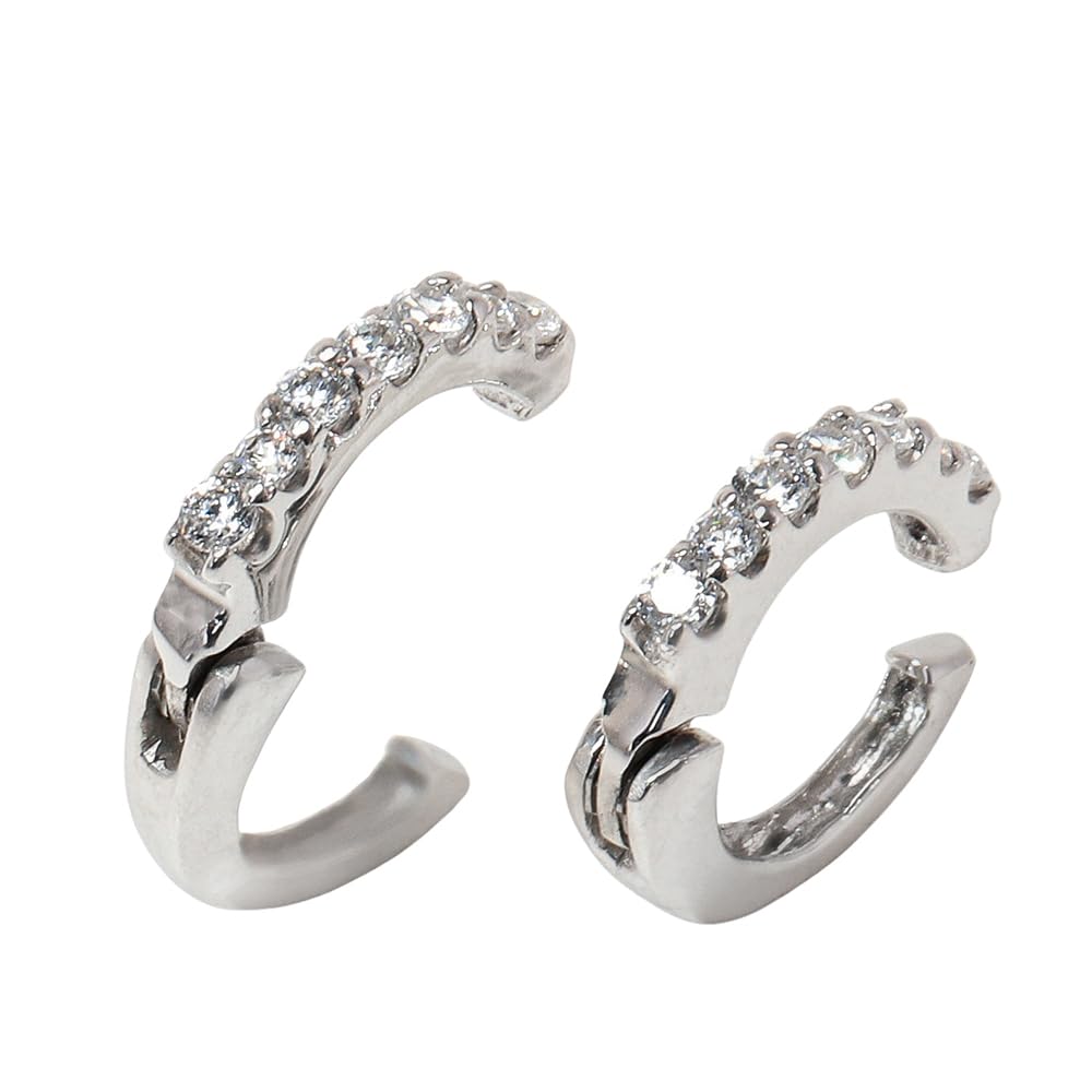 

Запатентованные и прочные серьги-каффы с кубическим цирконием и фианитами Eternity Design, милые серьги [PURÉZZA] со скидкой! не больно! Без пирсинга