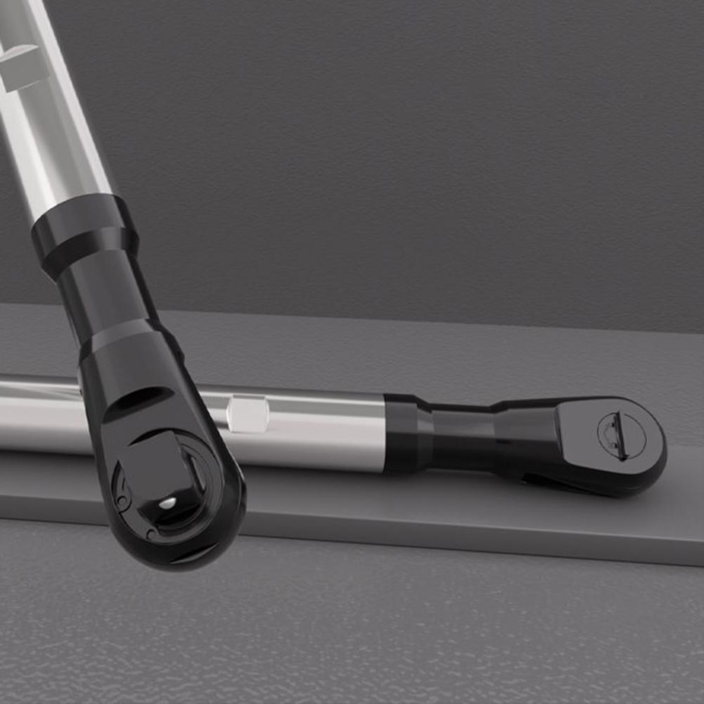 Automatic Ratchet Hand Wrench 37-74 Lb-ft Torque Slim Profile 3-second Quick Change High Torque Wrench Extender Gray Black