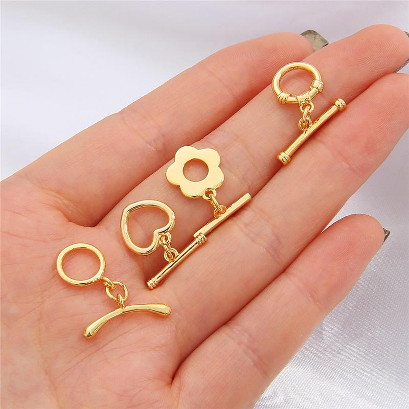 18K Gold-Filled Color-Safe DIY OT Clasp Bracelet & Necklace Jewelry Connectors