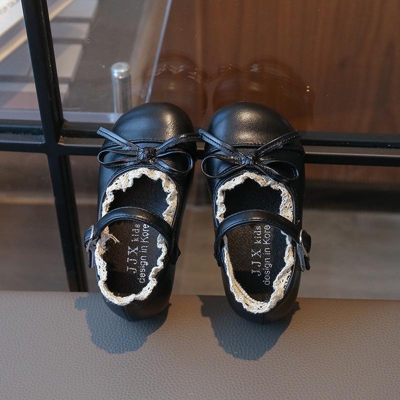 Girls' small leather shoes 2025 spring new children's princess shoes soft-soled women's treasure shoes Xiaoxiangfeng single shoes ballet shoes