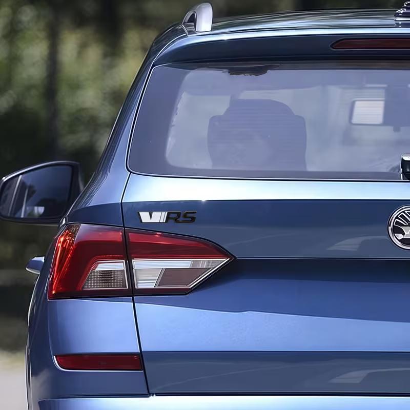1 τεμ. 3D Μεταλλικό Έμβλημα VRS Αυτοκόλλητο Κατάλληλο για Kamiq Superb Octavia Rapid Kodiaq Karoq Fabia