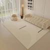 Washable Faux Wool Area Rug Living Room Geometric Soft Non-Slip Floor Mat Modern Minimalist Home Decor