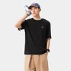 Li Ning Sports Lifestyle Series Solid Color Breathable Versatile Loose Short Sleeve T-Shirt Unisex Tops Black AHSVB91-2