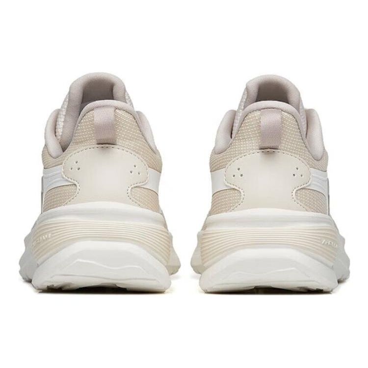 Anta Comfortable Shock Absorbing Wear Resistant Breathable Low Top Running Shoes Women Sneakers White Gray 122245571-2