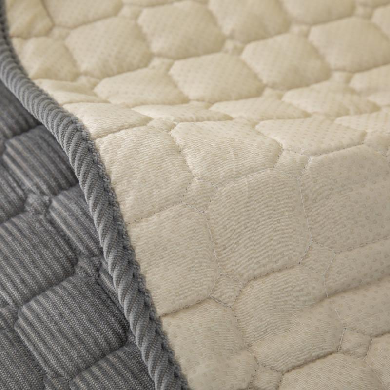 Outono e Inverno Cor Sólida Veludo Xadrez Almofada de Sofá Moderno Simples Antiderrapante Capa Protetora de Assento de Sofá