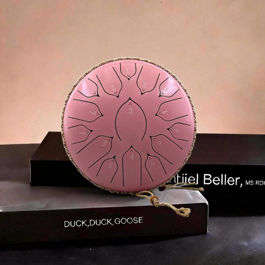 13-Zoll Lotus Sanskrit Stahlzungentrommel - Ätherisches Klanginstrument