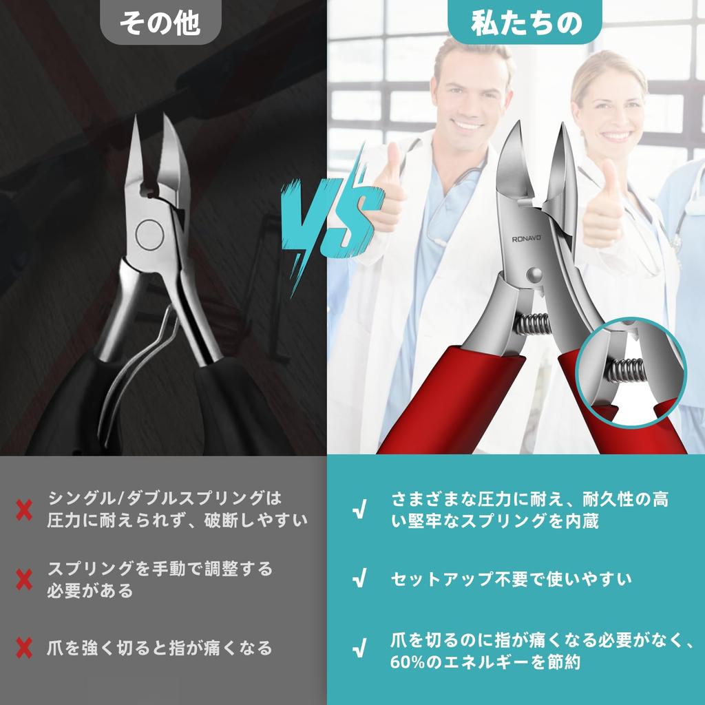 Nail Clippers with These Nail Clippers Allow Even Seniors To Easily Trim and Ingrowing Nails with Minimal Effort RONAVO Extended Curved and Beautiful