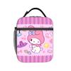 Custom M-Melodies Insulated Lunch Bags for Women Men Rabbit Anime Portable Thermal Cooler Bento Box Outdoor Camping Travel