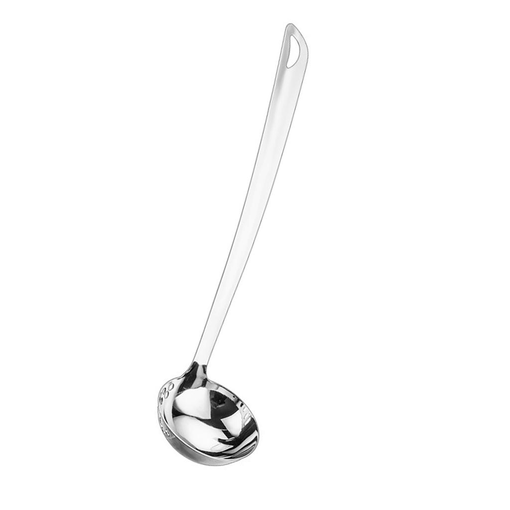 Multifuntional 201Stainless Steel Skimmer Cooking Strainer Spoon with Long Handle Food Strainer Spoon for Cooking