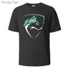 2026 New Wolf Printed Classic Cotton Tee Simple Round Neck Design Breathable Fabric Unisex Short Sleeve Top Unisexs Tshirt Y2K