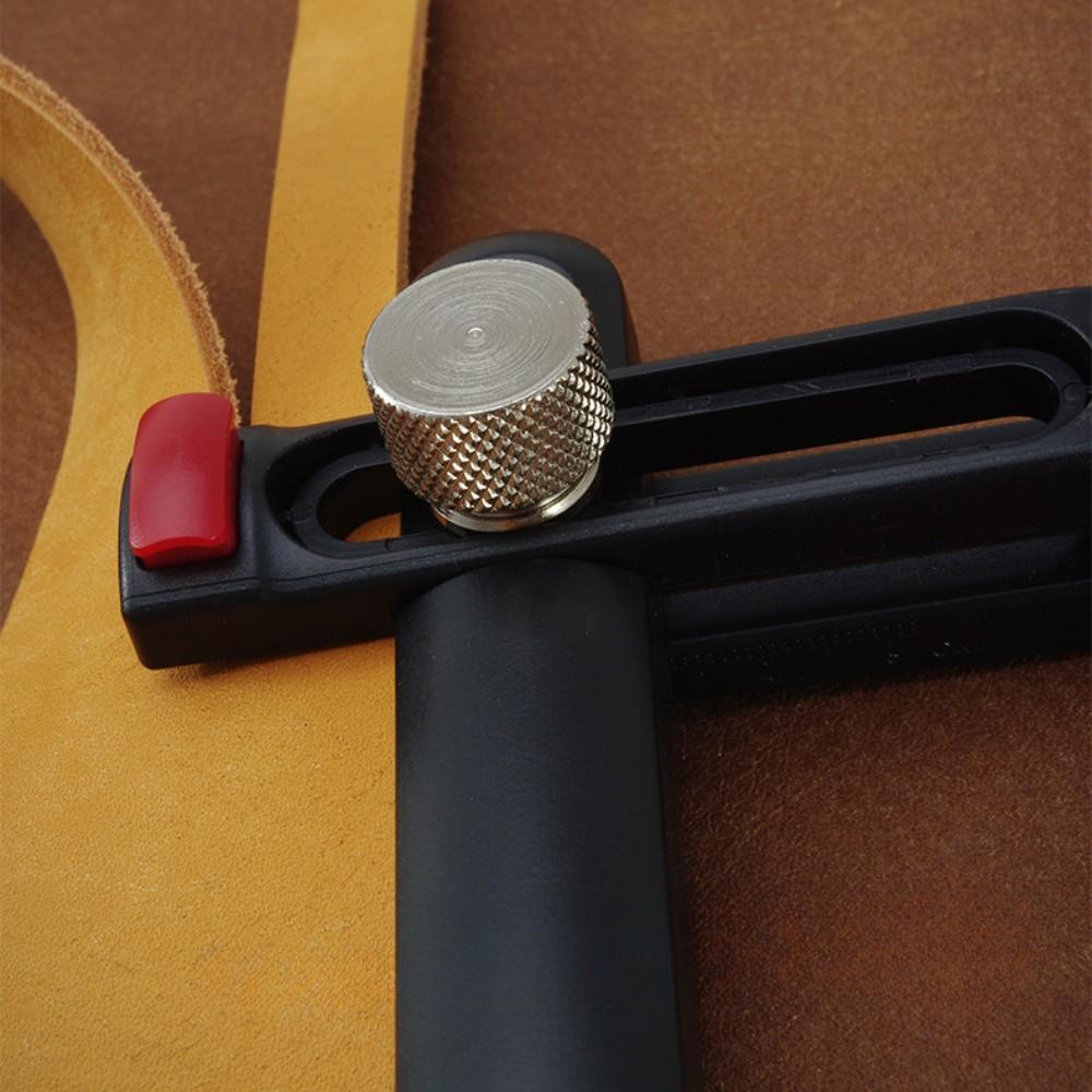 Adjustable Leather Strip Cutting Tool with Clear Scale Leather Cutter Leather Strap String Belt Cutter Hand Leather Craft Tool