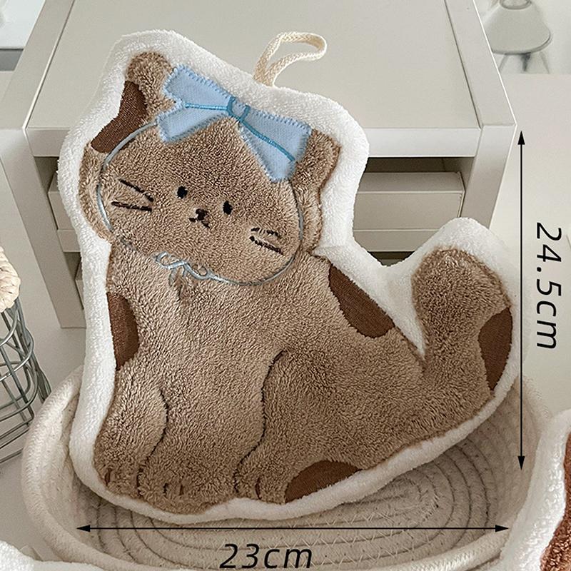 Creative Design Cartoon Hand Towel Quick Drying Simple Pattern Quick Drying Hand Towel Multi-Functional Double-Layer Thick
