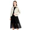 Îmbrăcăminte din piele pentru femei marca VANGULL Jachetă scurtă subțire din PU Jachetă de primăvară și toamnă Îmbrăcăminte pentru motociclete