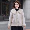 Mom Winter Clothing Fur Integrated Jacket Warm New Middle-aged Women's Clothing Fashion Thickened Thermal Top Women