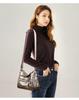 Women's cross-shoulder bag women's cross-body bag on the shoulder small baguette summer black soft