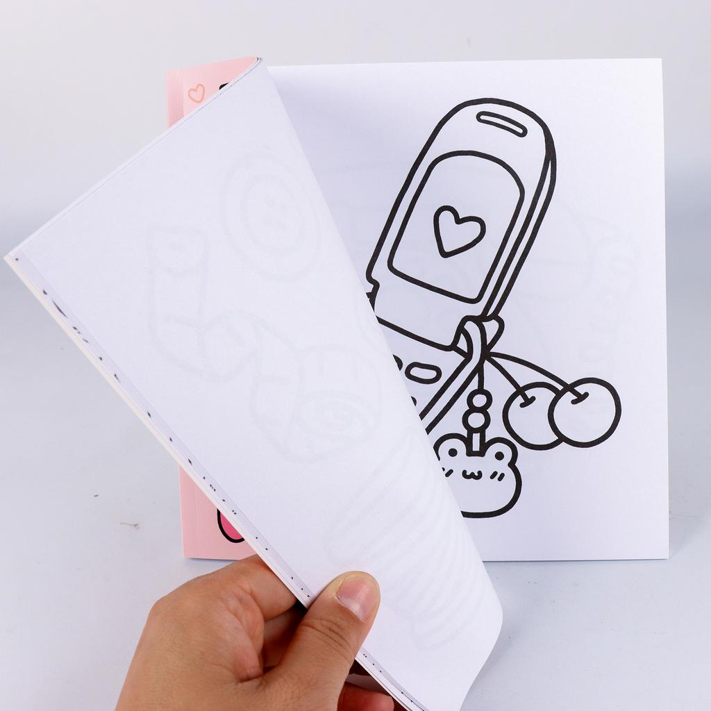 Stress Relief Adult Coloring Book Cute Objects Coloring Book for Relaxation and Leisure Activities Suitable for Gift Giving