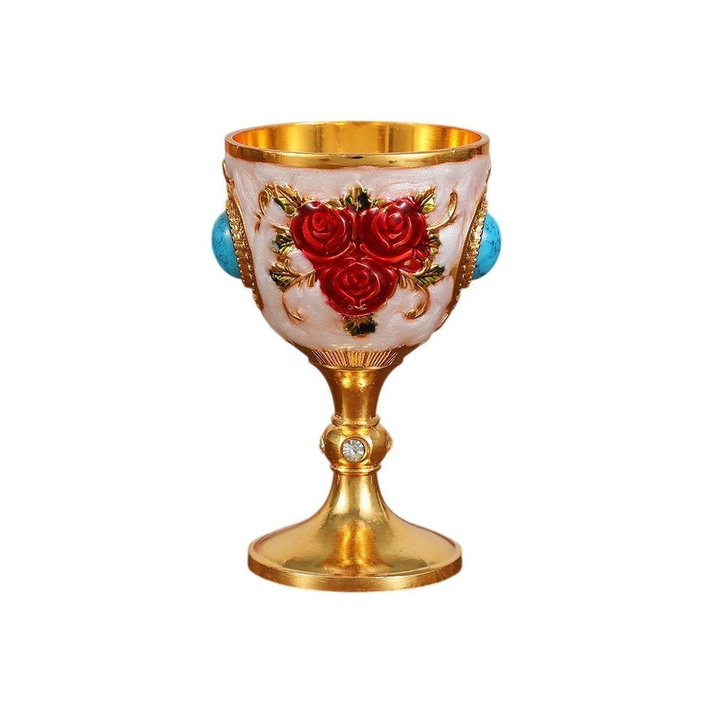 Zinc Zinc Zinc Alloy Synthetic Turquoise Wine Cup Rhinestone Vodka Champagne Liqueur Cup  Wedding